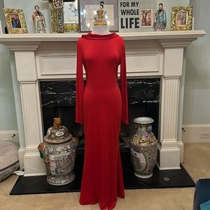 Elegant Red Maxi Dress